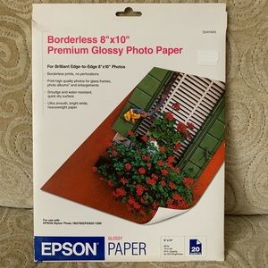 Epson Borderless 8”x10” Premium Glossy Photo Paper
